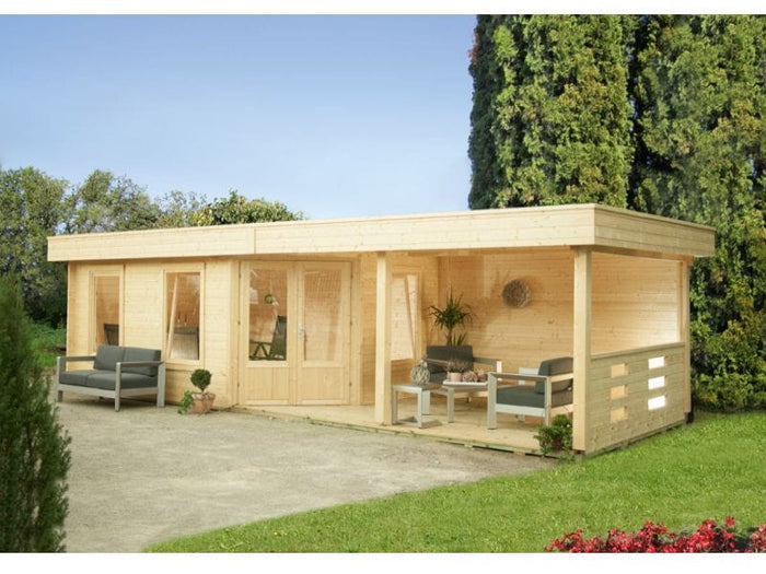 Wolff Finnhaus Flachdachhaus Maja 40-B/1 mit Terasse 350 cm