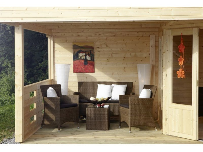 Wolff Finnhaus Flachdachhaus Maja 40-B/1 mit Terasse 350 cm