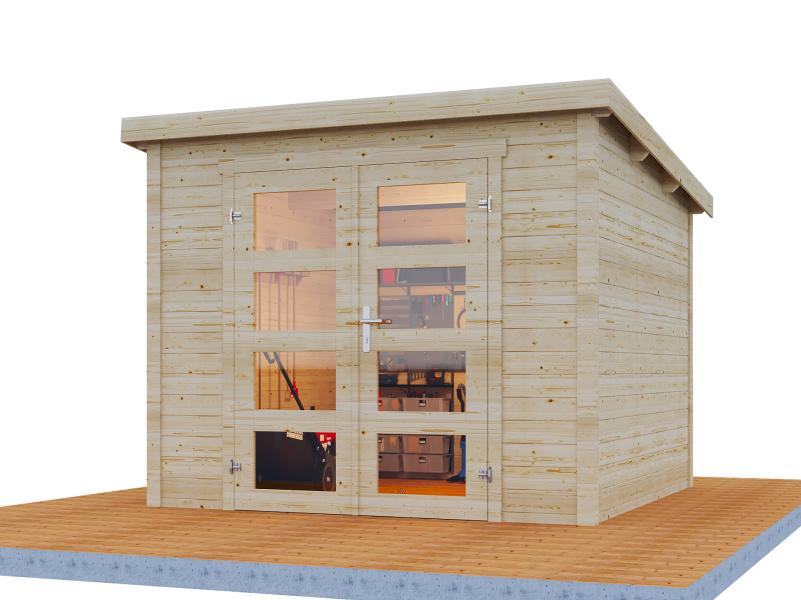 Wolff Finnhaus Gartenhaus Bengt 2525, 28 mm