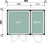 Wolff Finnhaus Gartenhaus Borge 3825 28