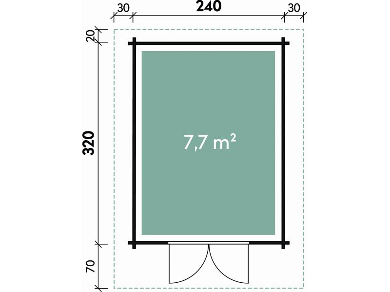 Wolff Finnhaus Gartenhaus Britta 34-C