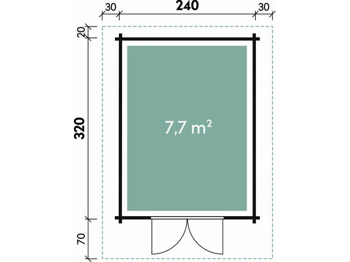 Wolff Finnhaus Gartenhaus Britta 34-C