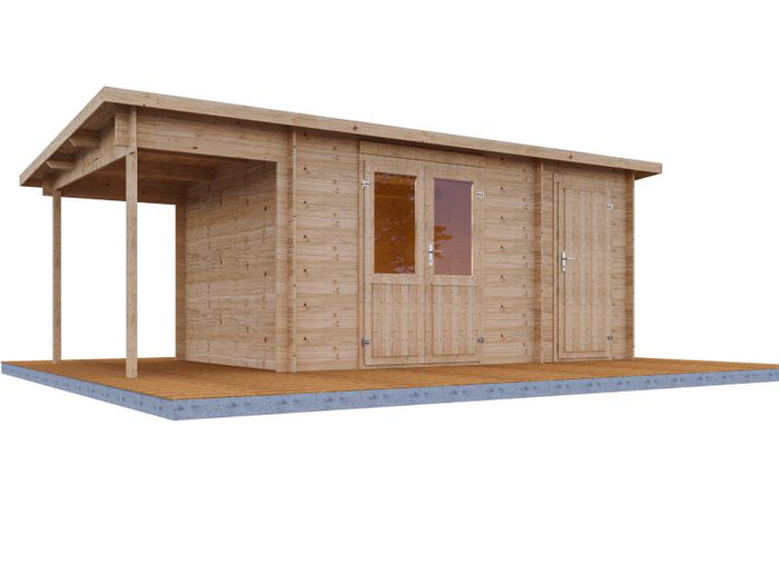 Wolff Finnhaus Gartenhaus Galina 5723, 40 mm