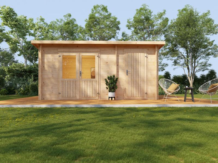 Wolff Finnhaus Gartenhaus Geeltje 4323,40 mm, inkl. Fußboden