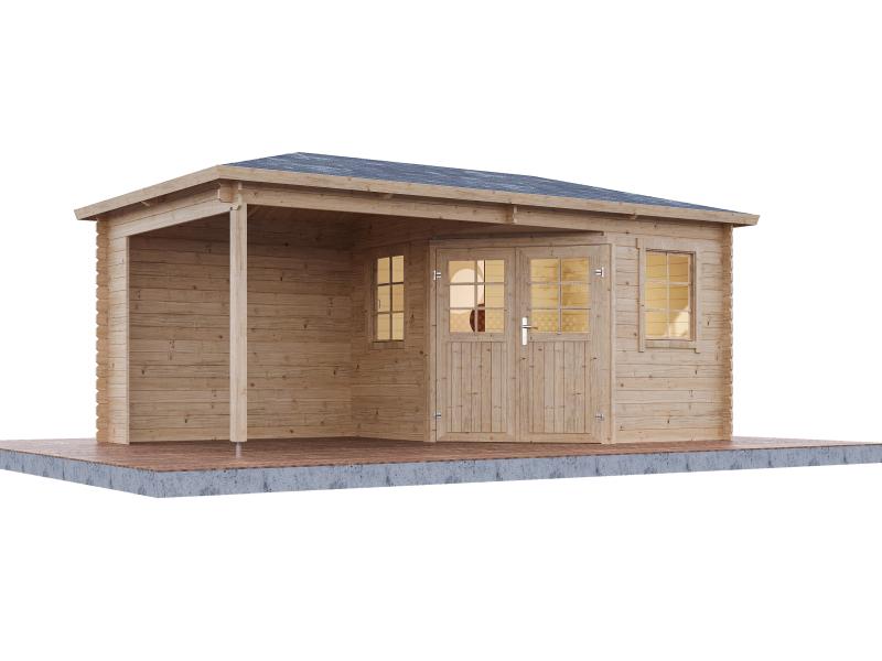 Wolff Finnhaus Gartenhaus Gemma 5025, 28 mm