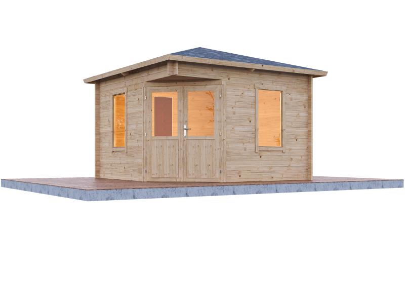 Wolff Finnhaus Gartenhaus Gena 3333, 40 mm