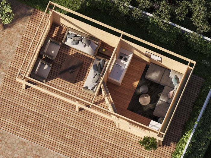 Wolff Finnhaus Gartenhaus Gleda 5628, 40 mm