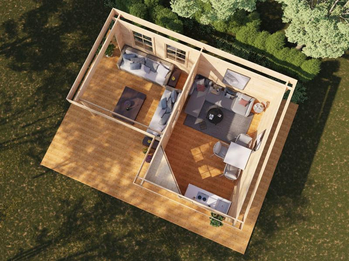 Wolff Finnhaus Gartenhaus Guda 5643, 40 mm