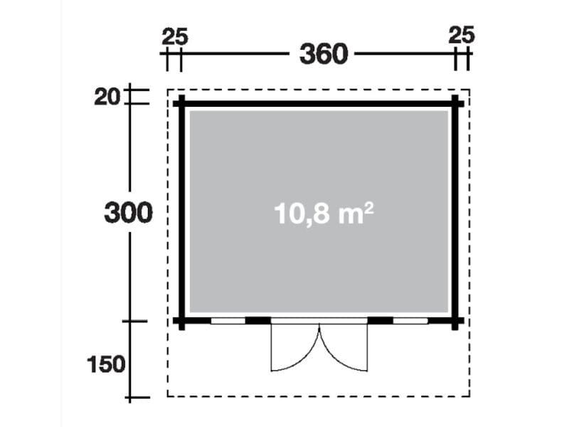 Wolff Finnhaus Gartenhaus Hammerfest 70-A