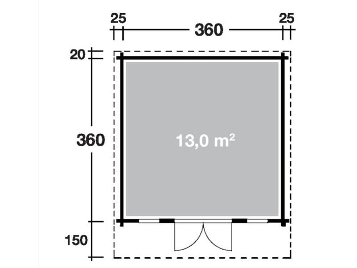 Wolff Finnhaus Gartenhaus Hammerfest 70-B XL