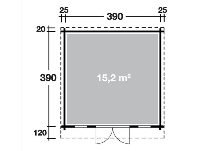 Wolff Finnhaus Gartenhaus Hammerfest 70-C