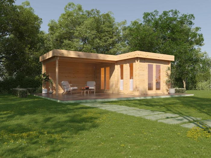 Wolff Finnhaus Gartenhaus Hermosa 6848, 70 mm