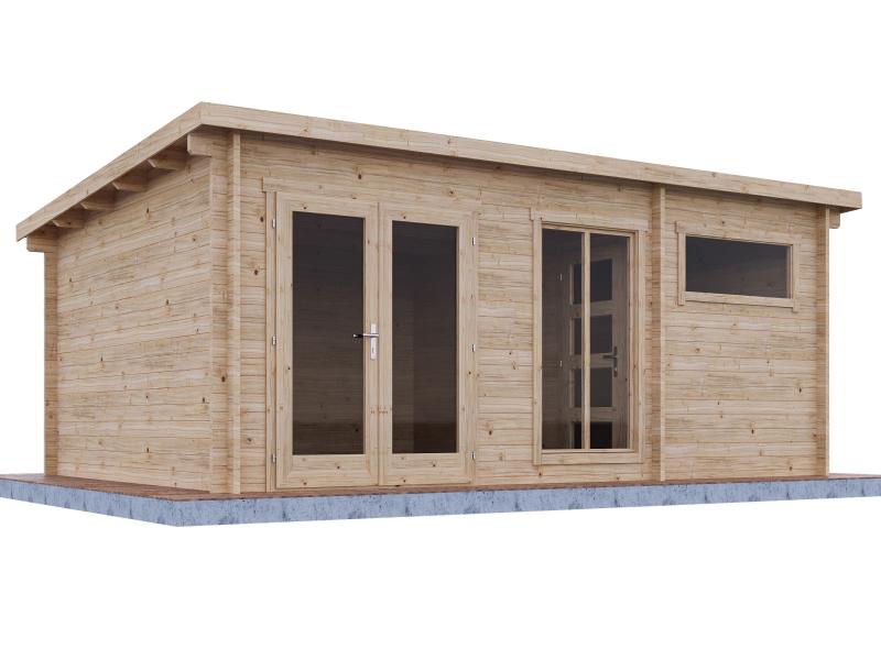 Wolff Finnhaus Gartenhaus Hidda 5536, 44 mm