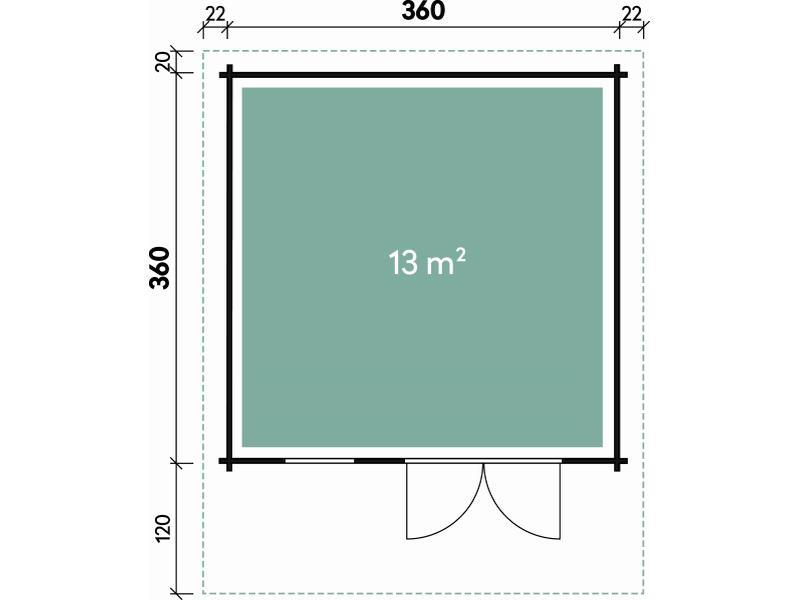 Wolff Finnhaus Gartenhaus Lisa 44-B XL