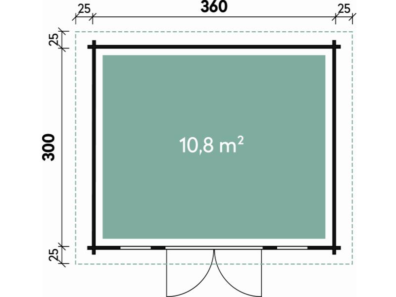 Wolff Finnhaus Gartenhaus Malmö 44-A XL