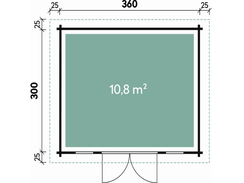 Wolff Finnhaus Gartenhaus Malmö 70-A XL