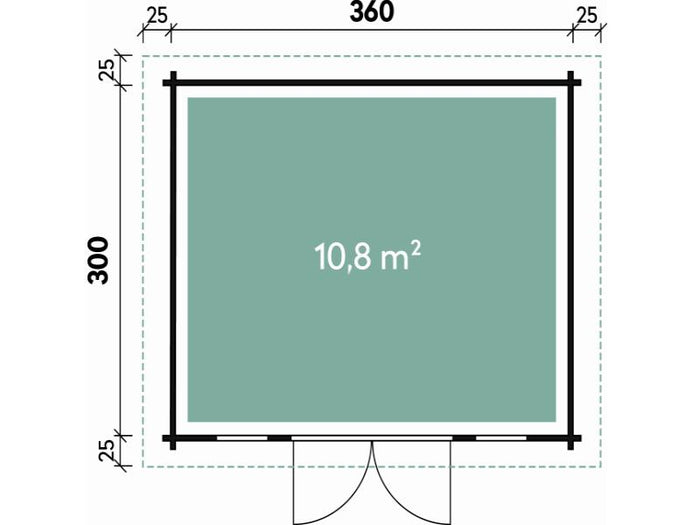 Wolff Finnhaus Gartenhaus Malmö 70-A XL