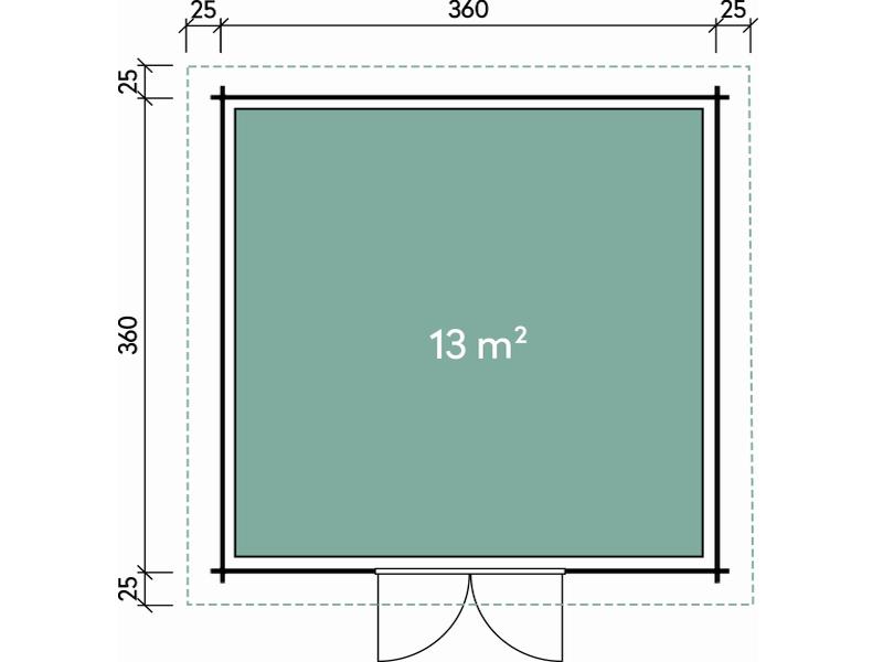 Wolff Finnhaus Gartenhaus Malmö 70-B XL