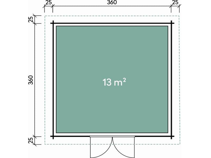 Wolff Finnhaus Gartenhaus Malmö 70-B XL