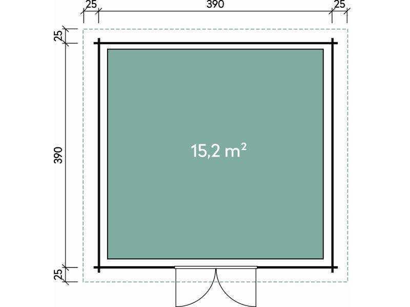 Wolff Finnhaus Gartenhaus Malmö 70-C XL