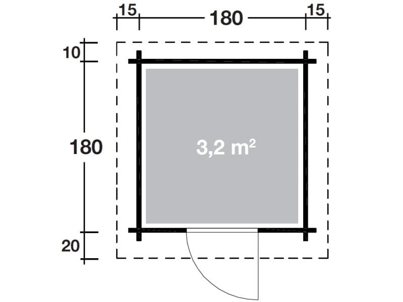 Wolff Finnhaus Gartenhaus Max 28