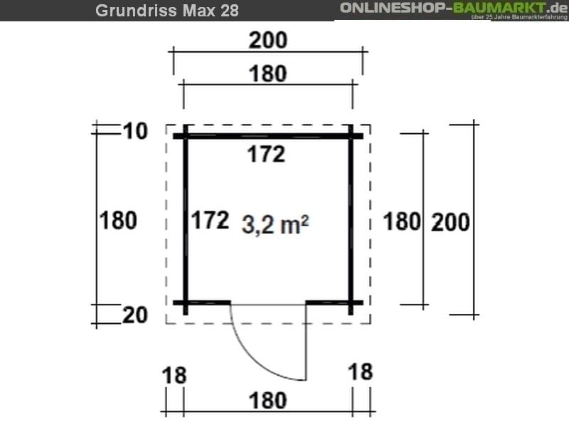 Wolff Finnhaus Gartenhaus Max 28