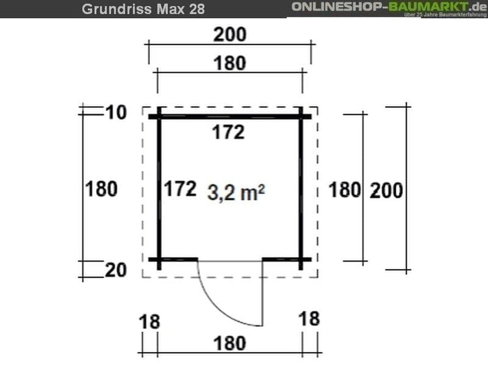 Wolff Finnhaus Gartenhaus Max 28