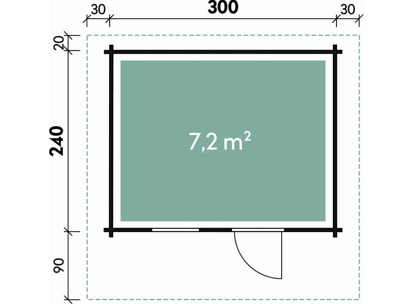 Wolff Finnhaus Gartenhaus Monika 34-A
