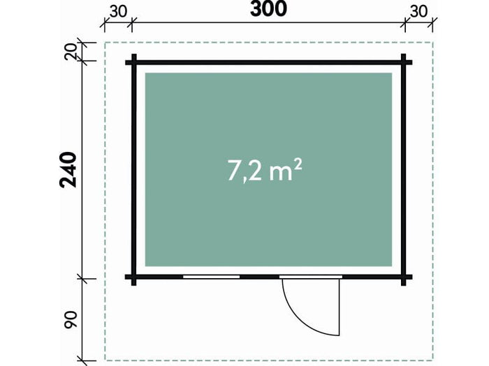 Wolff Finnhaus Gartenhaus Monika 34-A