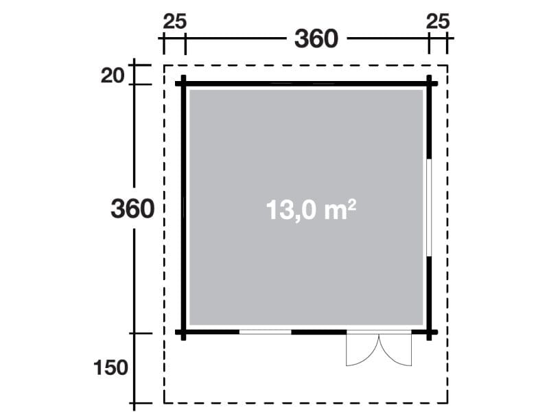 Wolff Finnhaus Gartenhaus Nordkap 70-B XL