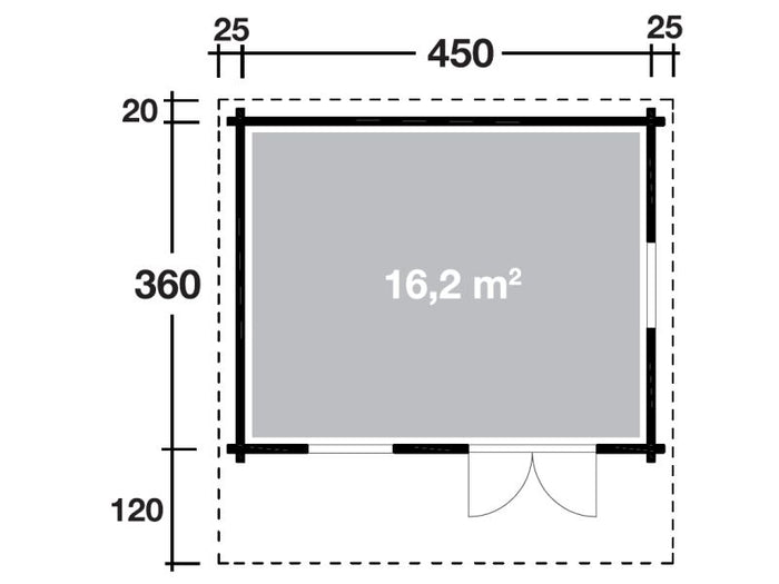 Wolff Finnhaus Gartenhaus Nordkap 70-D