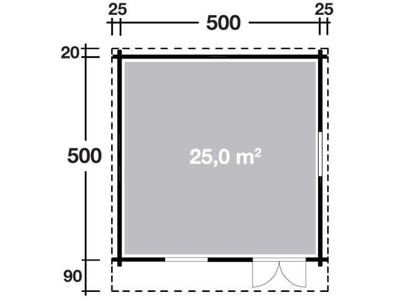 Wolff Finnhaus Gartenhaus Nordkap 70-F