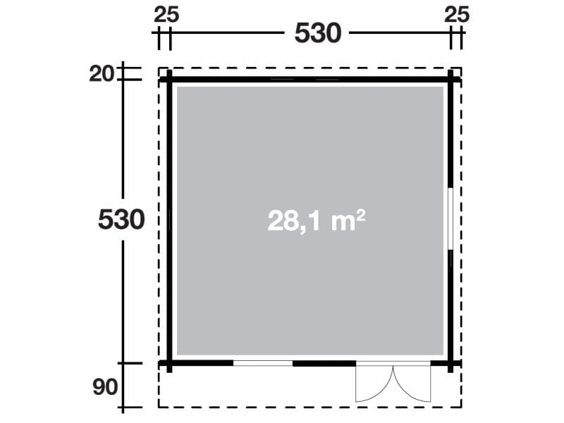 Wolff Finnhaus Gartenhaus Nordkap 70-G XL