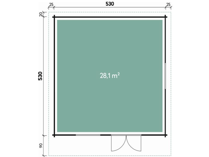 Wolff Finnhaus Gartenhaus Nordkap 70-G