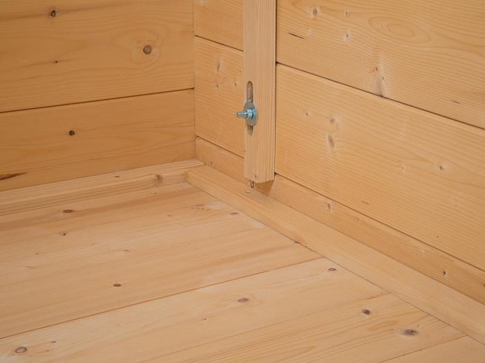 Wolff Finnhaus Gartenhaus Pulti 34-B Typ 5 mit SD A, naturbelassen