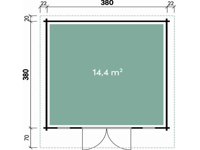 Wolff Finnhaus Gartenhaus Rotterdam Klassik anthrazit