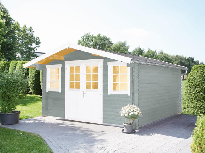 Wolff Finnhaus Gartenhaus Rotterdam Klassik hellgrau