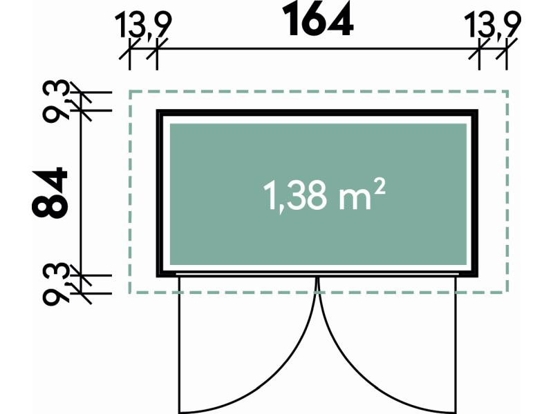 Wolff Finnhaus Geräteschrank 20 - B natur