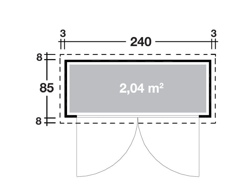 Wolff Finnhaus Geräteschrank 20 - C natur