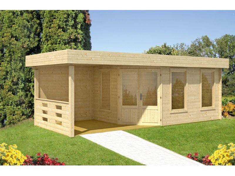 Wolff Finnhaus Maja 40-B/1-Raum, mit Terrasse 250 cm