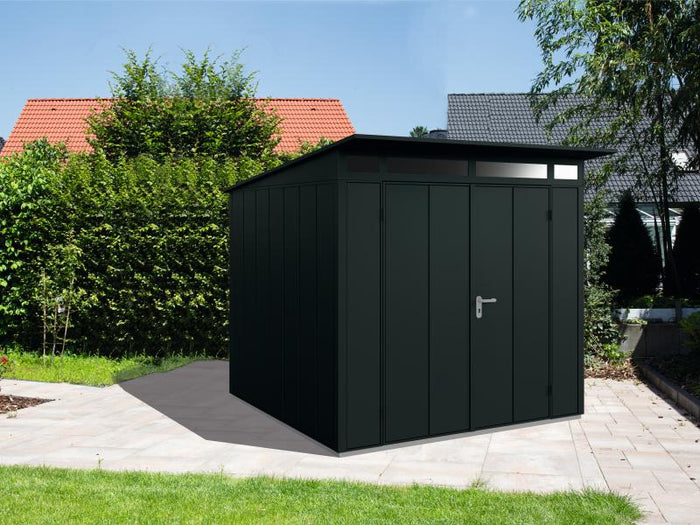 Wolff Finnhaus Metall-Gerätehaus Fascinato 2424, schwarz, 2 flg