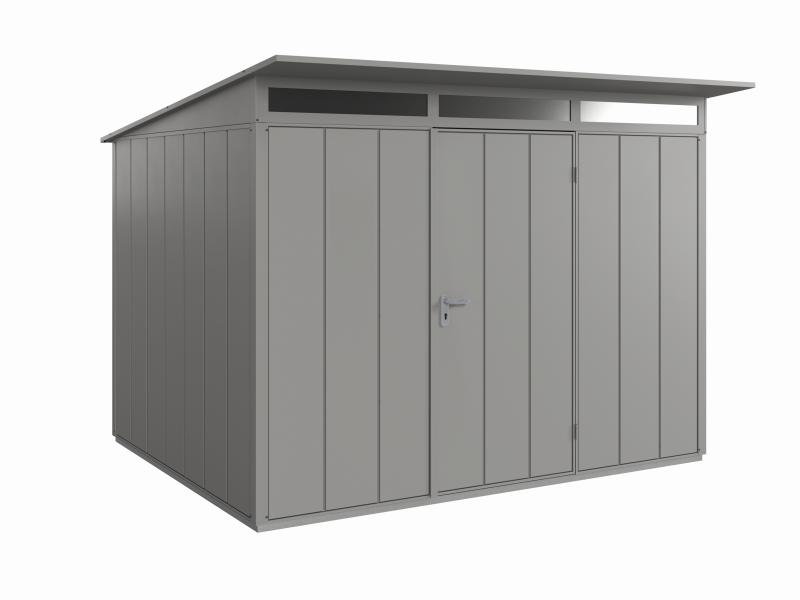 Wolff Finnhaus Metall-Gerätehaus Fascinato 3024,  grau,  1 flg