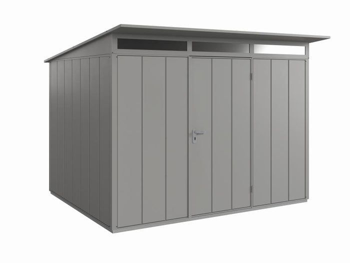 Wolff Finnhaus Metall-Gerätehaus Fascinato 3024,  grau,  1 flg