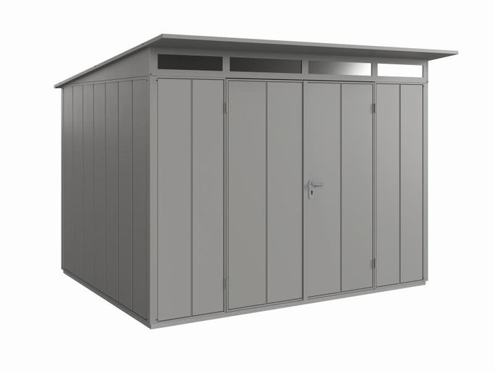 Wolff Finnhaus Metall-Gerätehaus Fascinato 3024,  grau, 2 flg