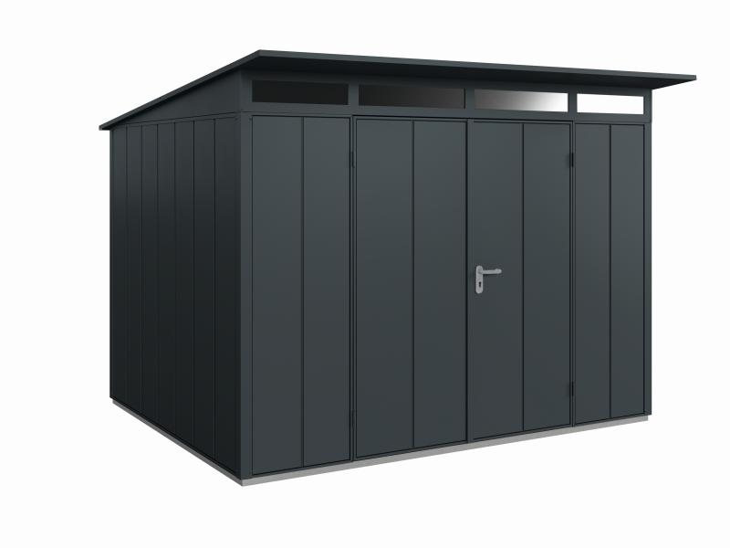 Wolff Finnhaus Metall-Gerätehaus Fascinato 3024,  anthrazit, 2 flg