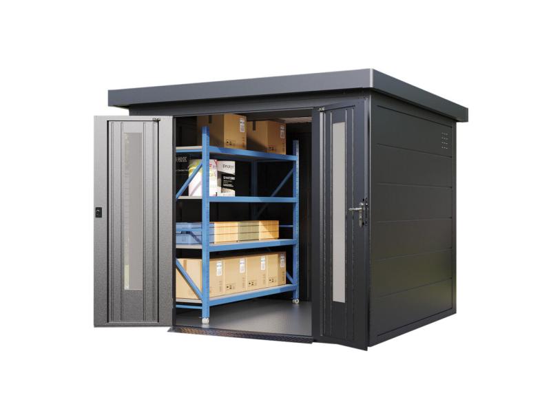 Wolff Finnhaus Metallgartenhaus Eirik 2424, Anthrazit