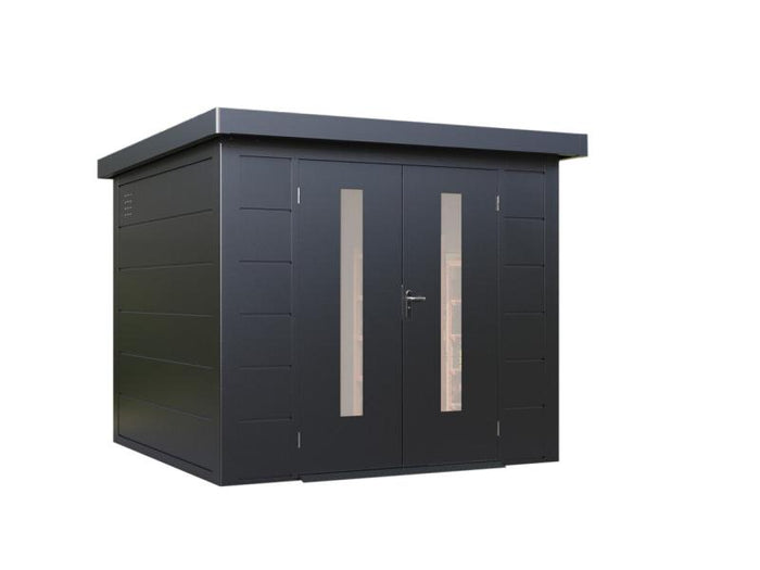 Wolff Finnhaus Metallgartenhaus Eirik 2424, Anthrazit