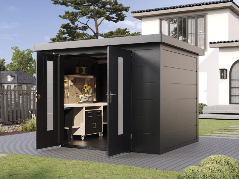 Wolff Finnhaus Metallgartenhaus Eirik 3024, Anthrazit