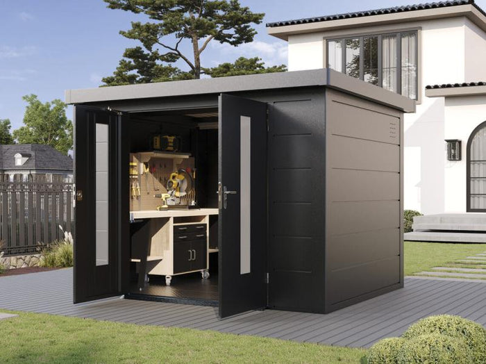 Wolff Finnhaus Metallgartenhaus Eirik 3024, Anthrazit