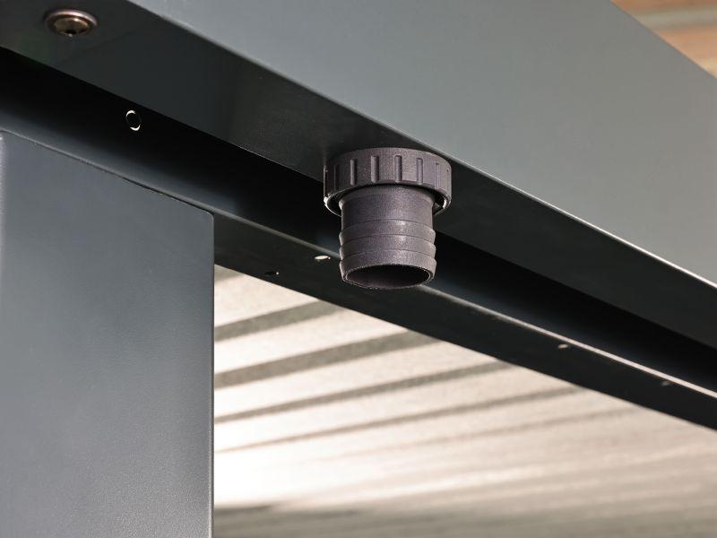 Wolff Finnhaus Metallgartenhaus Eirik 3030, Anthrazit